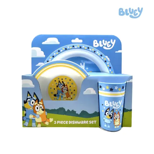 Bluey Adventure Gear 3-Piece Dishware Set