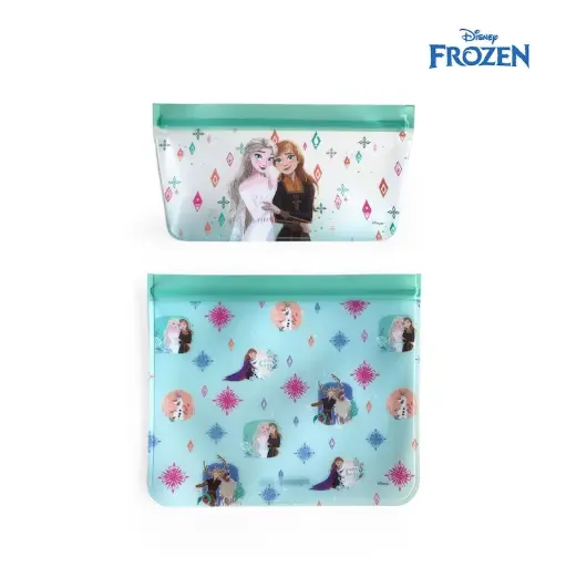 Zippies Lab Disney Frozen Reusable Storage Bags 2 pc Set (Junior Series)