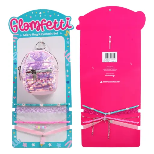 Glamfetti Microbag Keychain Set (Various Designs)