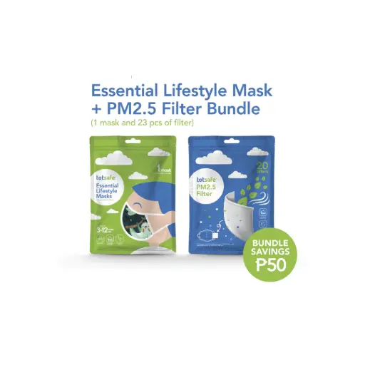 Totsafe Essential Lifestyle Mask Bundle (1 Mask + 23pcs PM2.5 Filter)
