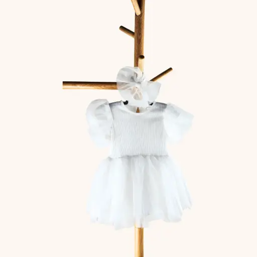 Stitcharoo Kids Puffed-Sleeve Dress