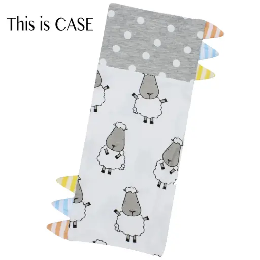 Baa Baa Sheepz Jumbo Bed-time Buddy Case - Big Sheepz with Polka Dots