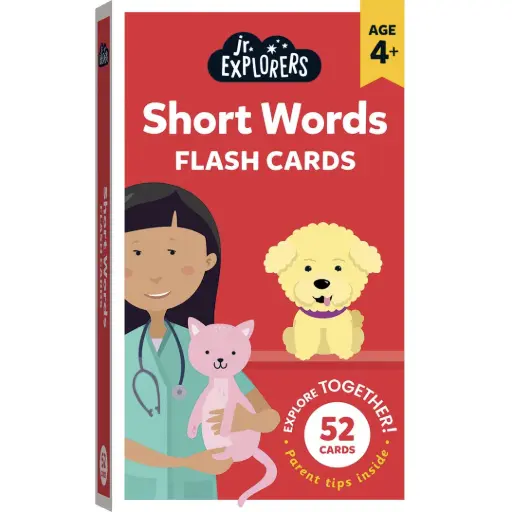 Junior Explorers Short Words Flash Cards (Small)