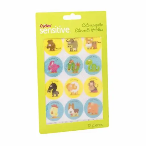 Cycles Sensitive Anti-Mosquito Citronella Patches 12s
