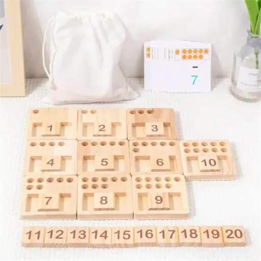 The Kiddie Concept Counting Pegs Math Toy Set