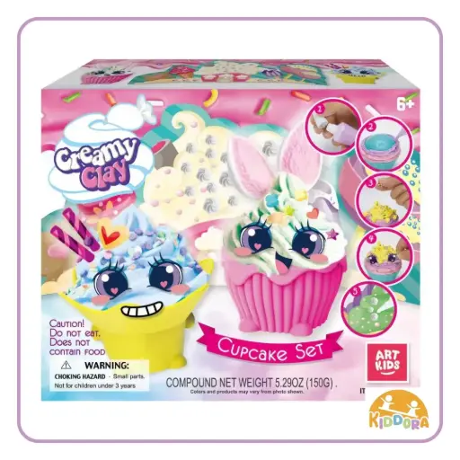 Art Kids Creamy Clay Cupcake Set