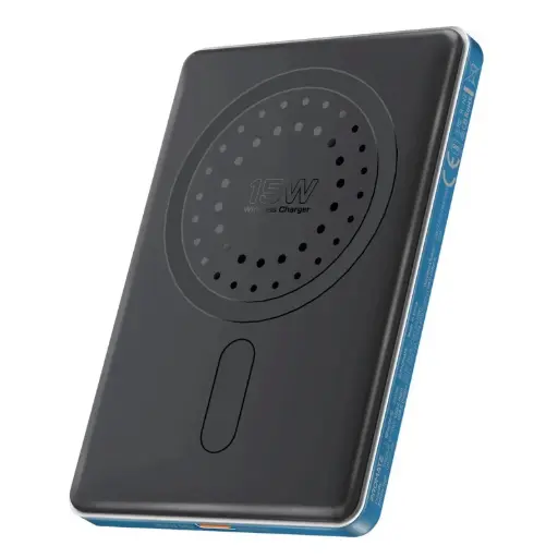 Promate Blade-5 Ultra-Slim Aluminum Crafted MagSafe Compatible Wireless Charging PowerBank