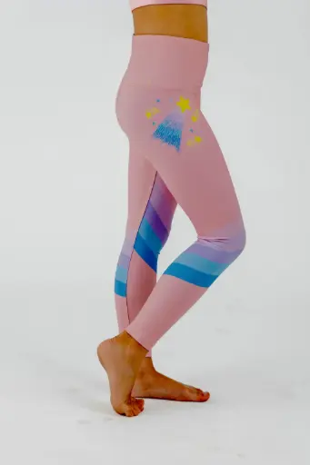 Koa Coral Shooting Star Leggings