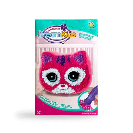Dream Kids Fabric by Number Pillow Crafting Kit - SALE ITEM