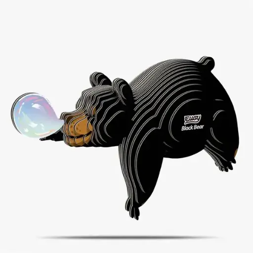 Eugy 3D Cardboard Model Kit - Black Bear
