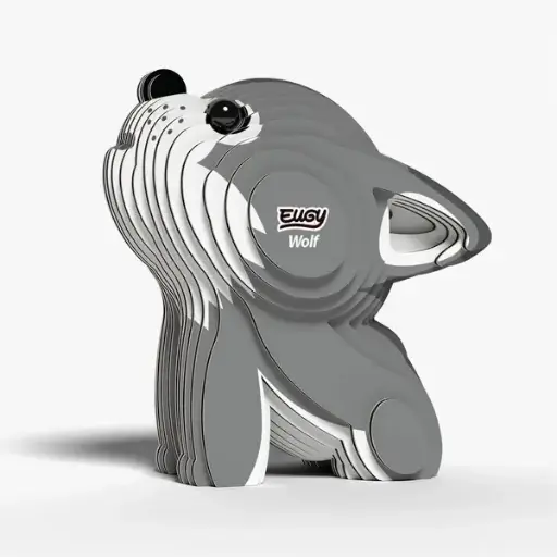 Eugy 3D Cardboard Model Kit - Wolf