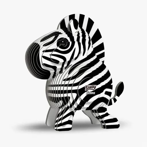 Eugy 3D Cardboard Model Kit - Zebra