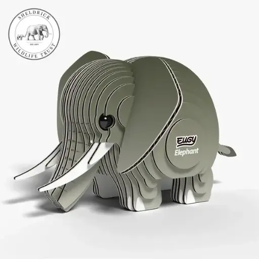 Eugy 3D Cardboard Model Kit - Elephant