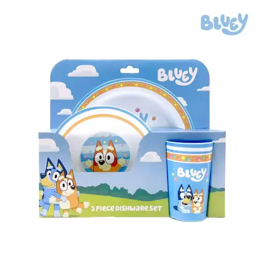 Bluey & Bingo 3D Buddy 3-Piece Dishware Set