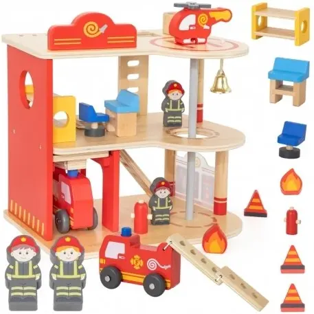 Viga Fire Station Rescue Playset
