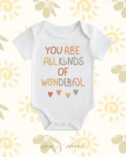 Sun & Olives Baby Onesie - You Are All Kinds of Wonderful