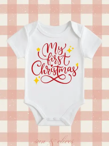 Sun & Olives Baby Onesie - My First Christmas