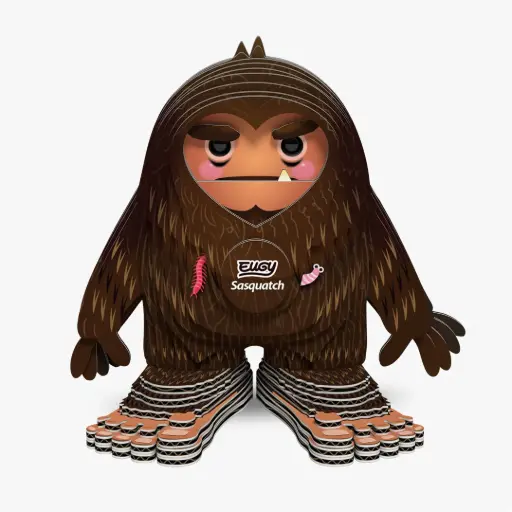Eugy 3D Cardboard Model Kit - Sasquatch